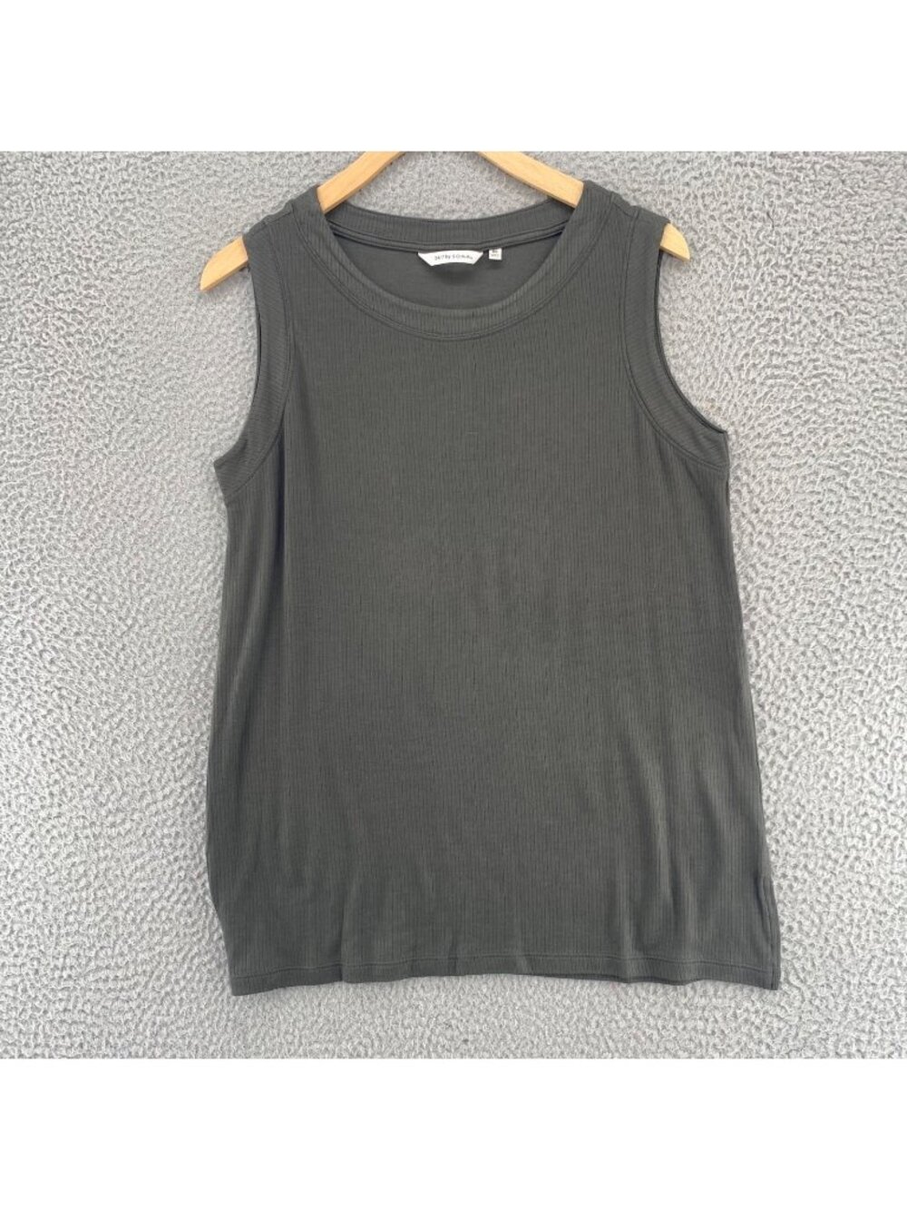 Soma Top Womens Extra Small Gray 24/7 Knit Boat Neck Sleeveless Stretch Tunic